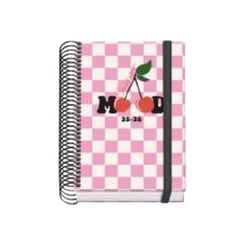 8421938520484-Dohe Prime - Agenda - 2025-2026 - 1 jour par page - reliure à spirale - A6 (120 x 170 mm) - 144 feuilles - cerise - carton -P_405247035_2-0