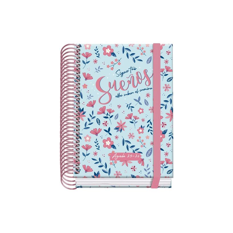8421938520514-Dohe Prime - Agenda - 2025-2026 - 1 jour par page - reliure à spirale - A6 (120 x 170 mm) - 144 feuilles - fleur - carton -P_405247038_3-1