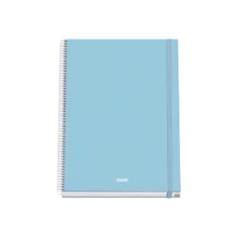 8421938519280-Dohe Serenity - Cuaderno - encuadernado espiral - A5 (162 x 210 mm) - 100 hojas / 200 páginas - cuadriculado - azul - cartó-P_405247042_1-0