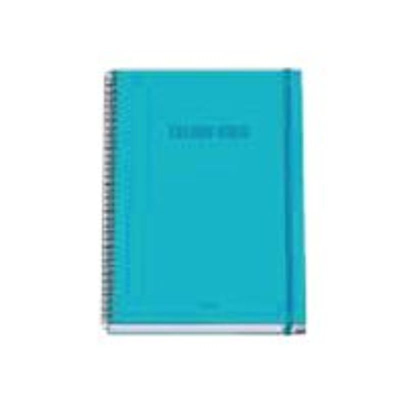 8421938518900-Dohe Color Vibes - Cuaderno - encuadernado espiral - A5 (148 x 210 mm) - 100 hojas / 200 páginas - cuadriculado - cián - cartó-P_405247050_2-0