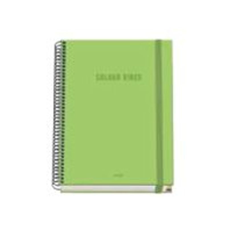 8421938518924-Dohe Color Vibes - Cahier de notes - reliure à spirale - A5 (148 x 210 mm) - 100 feuilles / 200 pages - petits carreaux - citron vert - carton -P_405247052_1-0