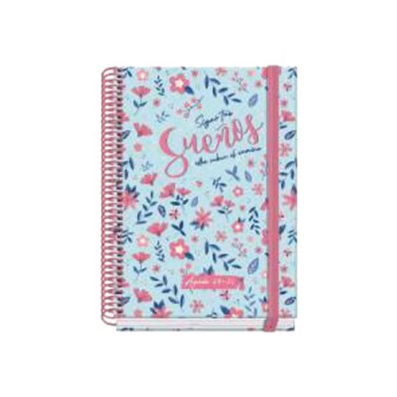 8421938520453-Dohe Prime - Agenda - 2025 - 2026 - 1 jour par page - reliure à spirale - A5 (150 x 210 mm) - 144 feuilles - fleur - carton -P_405247057_1-0