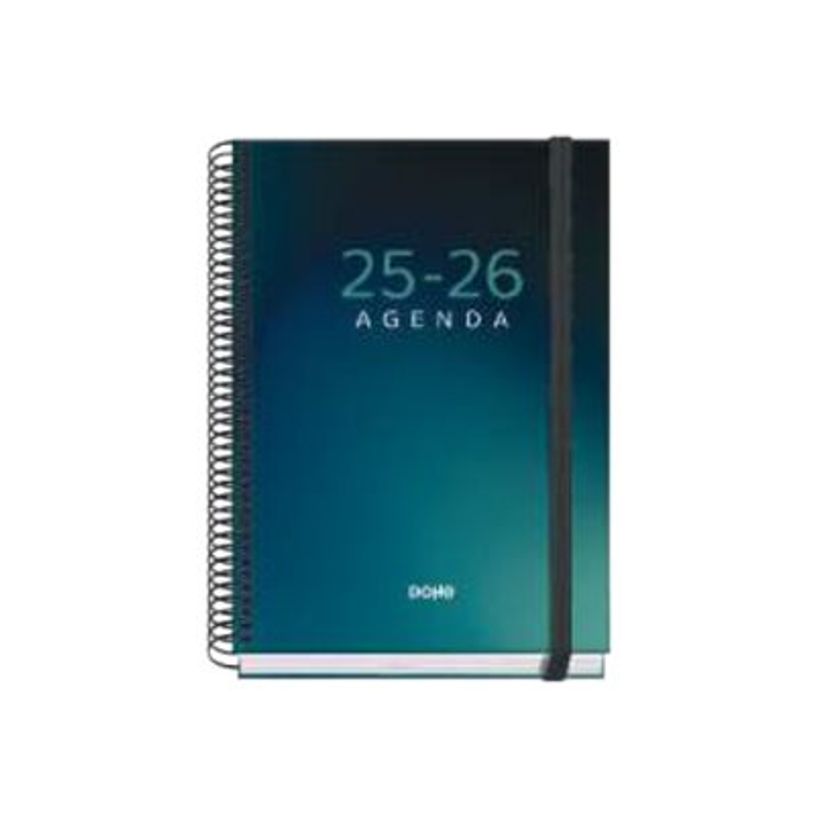 8421938520460-Dohe Prime - Agenda - 2025-2026 - 1 jour par page - reliure à spirale - A5 (150 x 210 mm) - 144 feuilles - boreal - carton -P_405247058_2-0