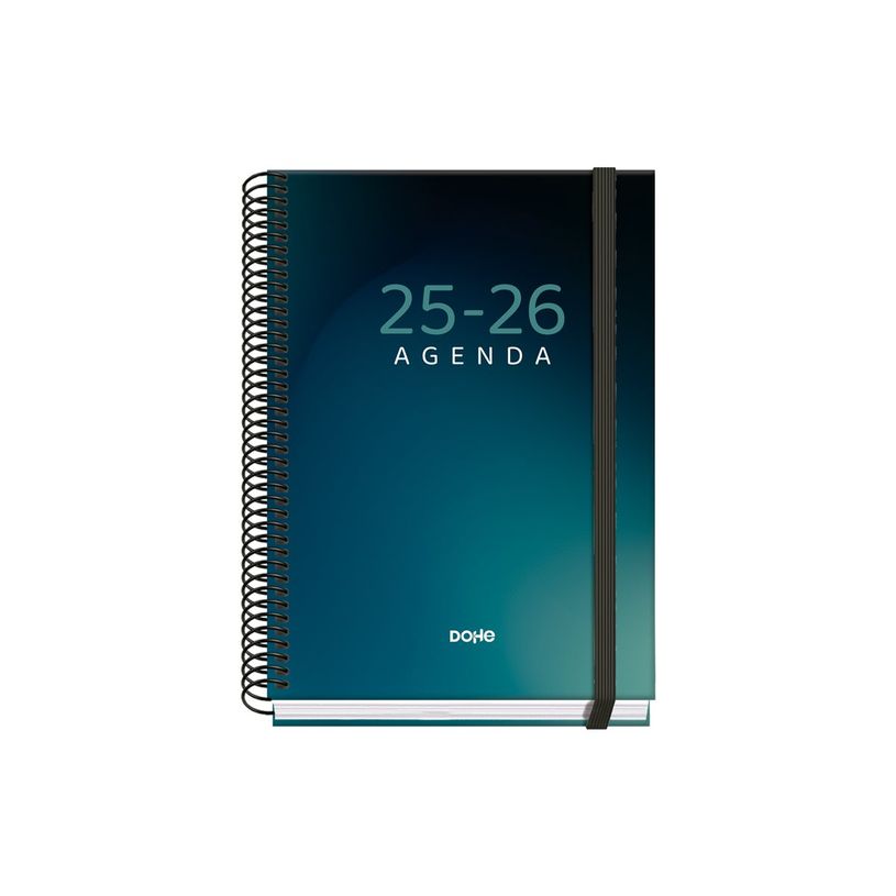 8421938520460-Dohe Prime - Agenda - 2025-2026 - 1 jour par page - reliure à spirale - A5 (150 x 210 mm) - 144 feuilles - boreal - carton -P_405247058_3-1