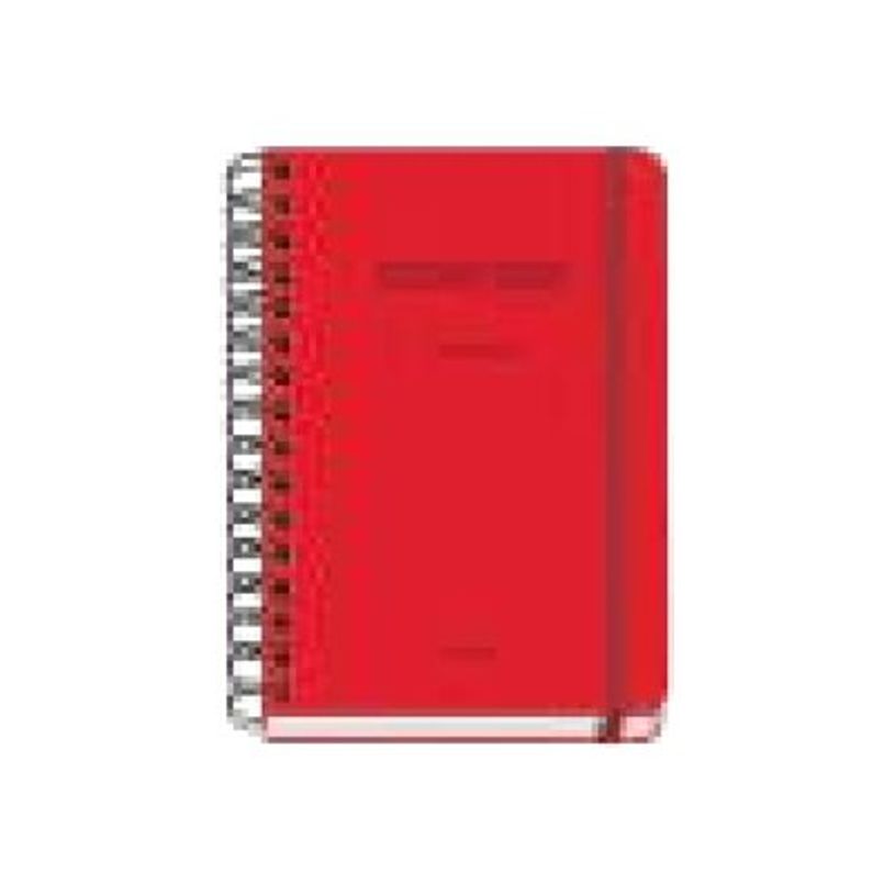 8421938520118-Dohe Colour Vibes - Agenda - 2025-2026 - semainier - reliure à anneaux métalliques - A5 (150 x 210 mm) - 72 feuilles - rouge - carton -P_405247067_2-0