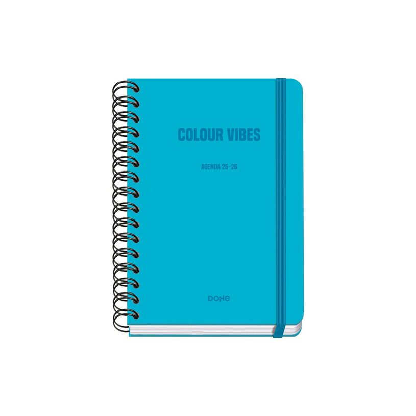 8421938520149-Dohe Colour Vibes - Agenda - 2025-2026 - semainier - reliure à anneaux métalliques - A5 (150 x 210 mm) - 72 feuilles - cyan - carton -P_405247070_3-1