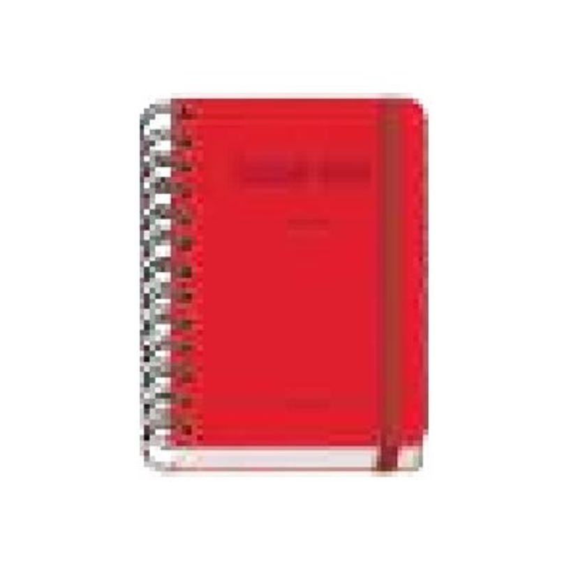 8421938520194-Dohe Colour Vibes - Agenda - 2025-2026 - 1 jour par page - reliure à anneaux métalliques - A6 (120 x 170 mm) - 152 feuilles - rouge - carton -P_405247093_2-0