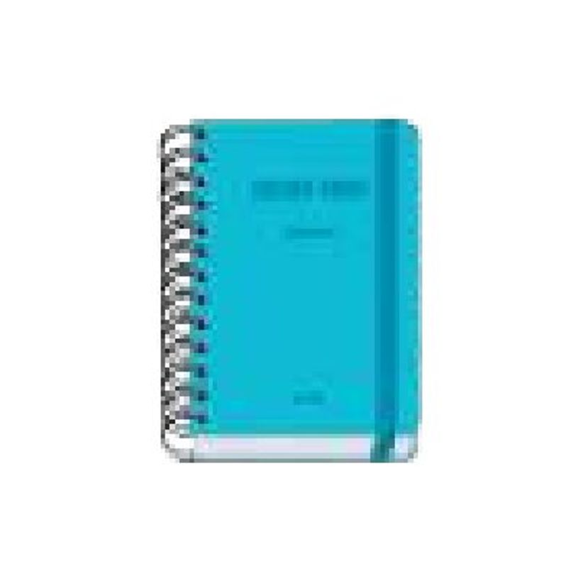 8421938520224-Dohe Colour Vibes - Agenda - 2025-2026 - 1 jour par page - reliure à anneaux métalliques - A6 (120 x 170 mm) - 152 feuilles - cyan - carton -P_405247096_2-0