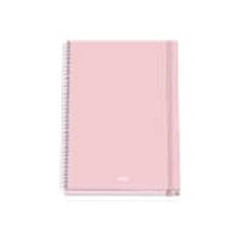 8421938519259-Dohe Serenity - Cuaderno - encuadernado espiral - A4 (210 x 297 mm) - 100 hojas / 200 páginas - cuadriculado - rosa - cartó-P_405247101_1-0