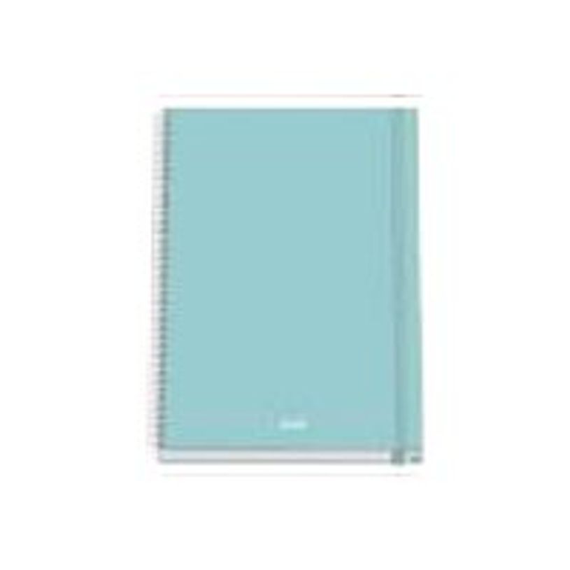 8421938519266-Dohe Serenity - Cahier de notes - reliure à spirale - A4 (210 x 297 mm) - 100 feuilles / 200 pages - petits carreaux - vert - carton -P_405247102_1-0