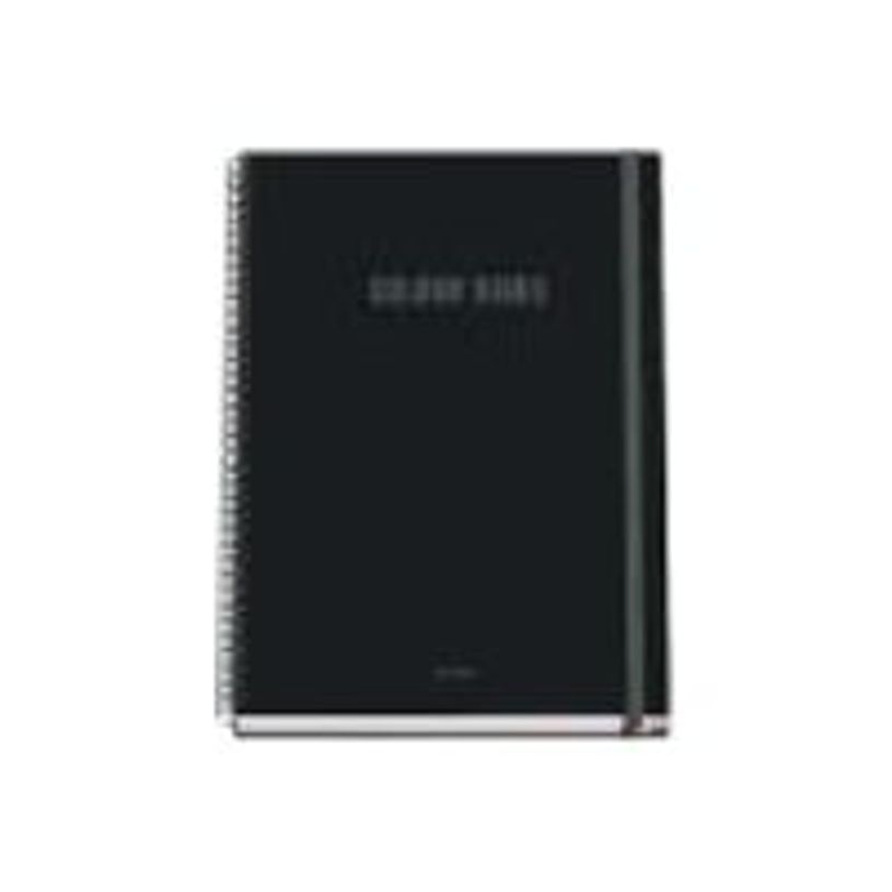 8421938518818-Dohe Color Vibes - Cahier de notes - reliure à spirale - A4 (210 x 297 mm) - 100 feuilles / 200 pages - petits carreaux - noir - carton -P_405247107_1-0