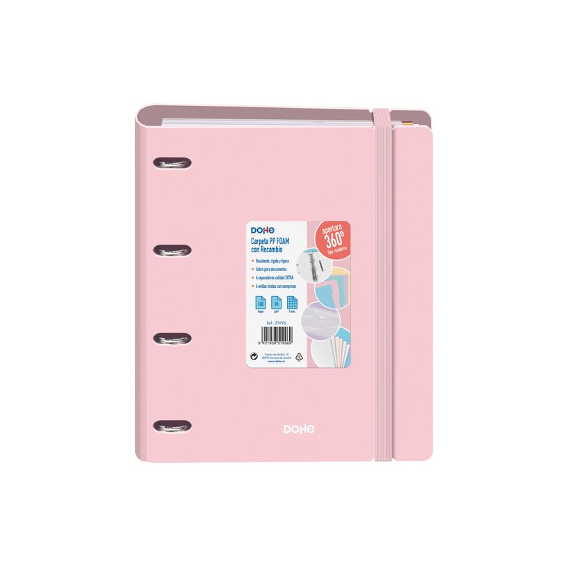 8421938519969-Dohe Serenity - Classeur à anneaux - largeur de dos : 40 mm - pour A4 (210 x 297 mm) - ro-P_405247124_3-1