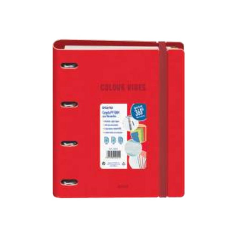 8421938520019-Dohe Color Vibes - Classeur à anneaux - largeur de dos : 40 mm - pour A4 (210 x 297 mm) --P_405247128_2-0