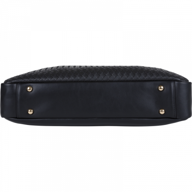 3664447203867-Oberthur Lisbonne - Sacoche Ordinateur 15,6'' Noir – Élégante et Fonctionnelle, Mix-Matière Tressé/Lisse, Sa-P_405247214_4-3