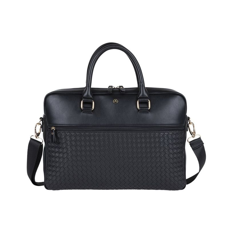 3664447203867-Oberthur Lisbonne - Sacoche Ordinateur 15,6'' Noir – Élégante et Fonctionnelle, Mix-Matière Tressé/Lisse, Sa-P_405247214_9-8