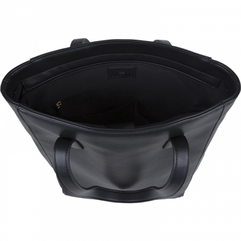 3664447203850-Oberthur Lisbonne - Sac Cabas Noir – Grand Sac à Main Femme pour Ordinateur 15,6'' – Élégant Effet Tressé et Lisse, M-P_405247215_3-2