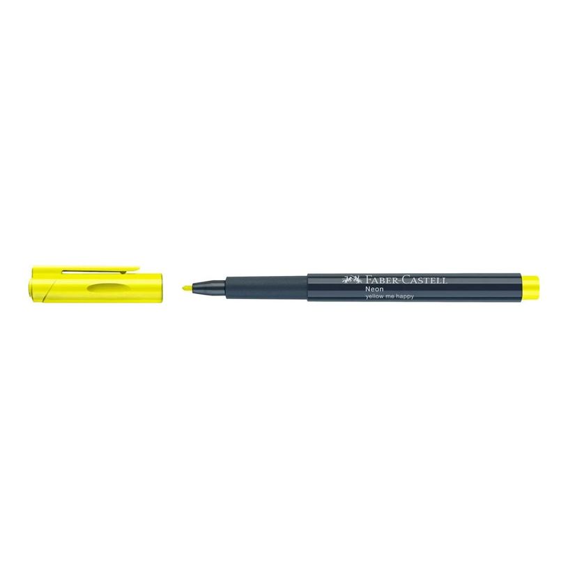 4005401608073-Faber-Castell Neon - Feutre - jaune me rend heureux - encre à l'eau - 1.5 mm-P_405247408_3-2