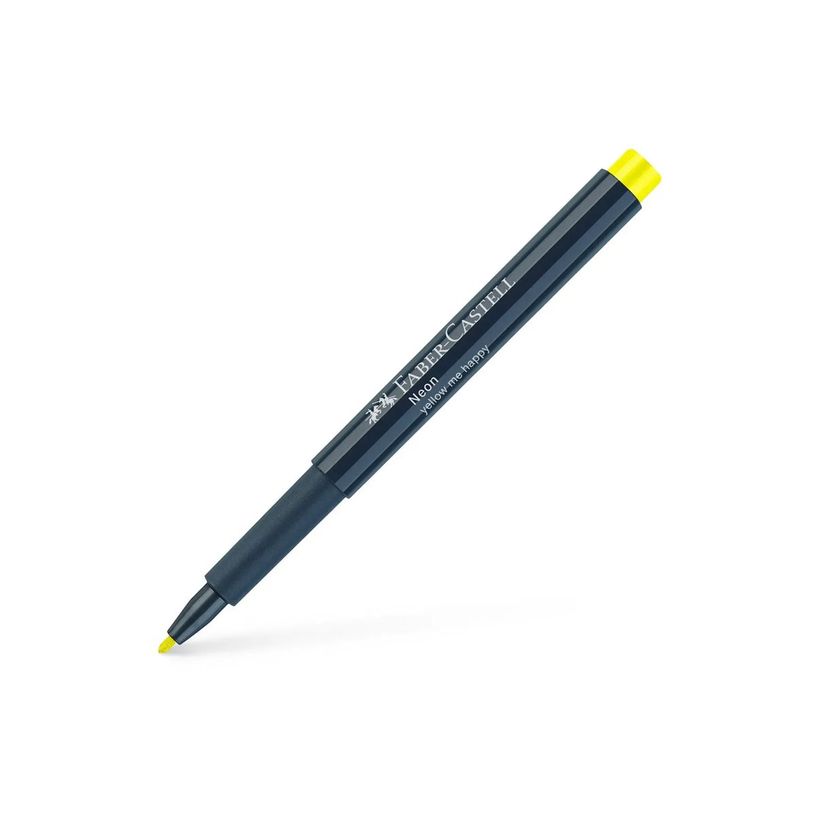 4005401608073-Faber-Castell Neon - Feutre - jaune me rend heureux - encre à l'eau - 1.5 mm-P_405247408_4-4