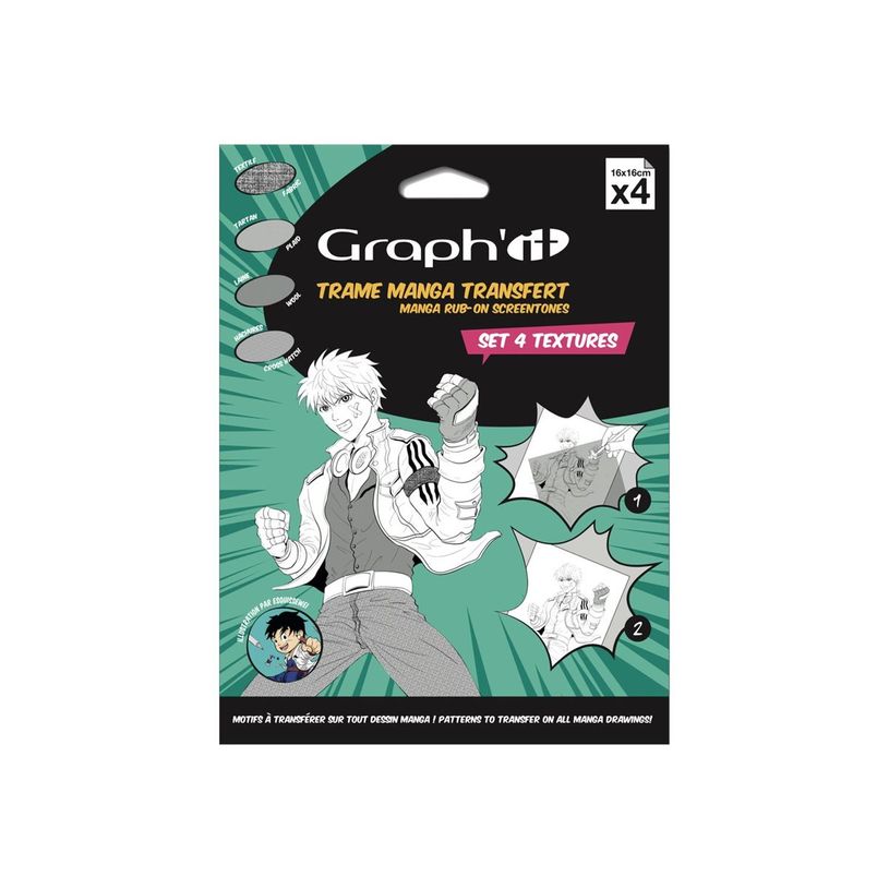3700010004117-GRAPH'IT MANGA - Papier transfert - transparent (pack de 4)-P_405247521_1-0