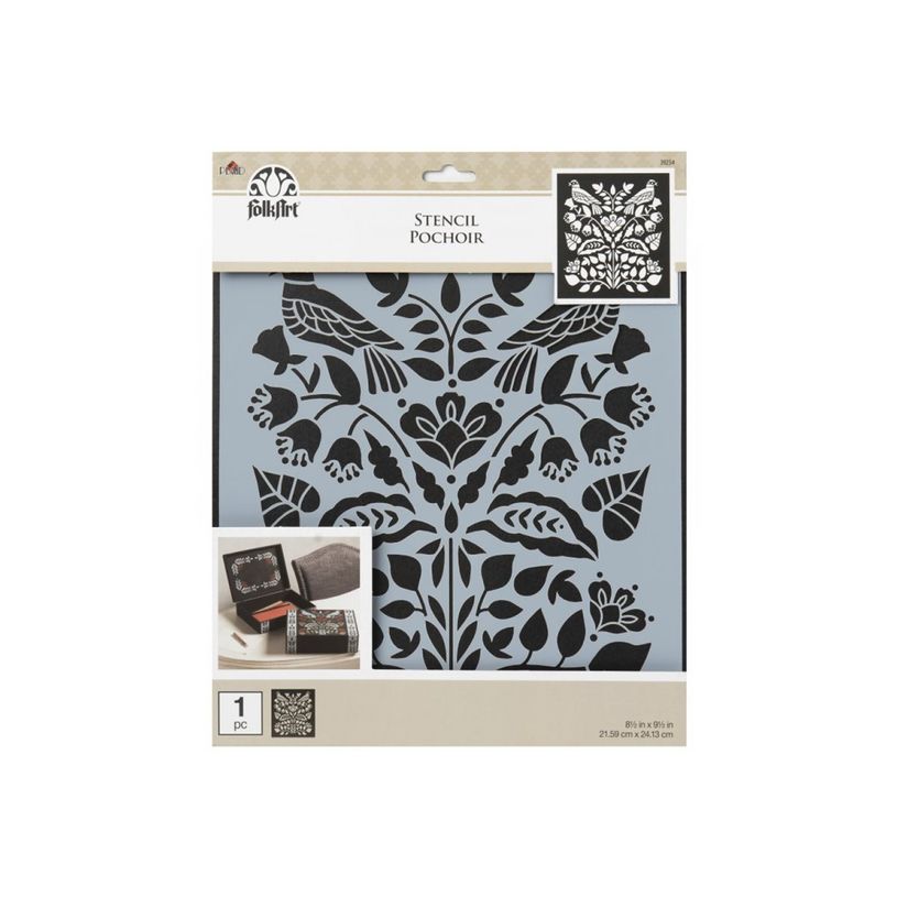 0028995392542-FolkArt - Pochoir artisanal - 24.1 x 21.6 cm-P_405247590_1-0