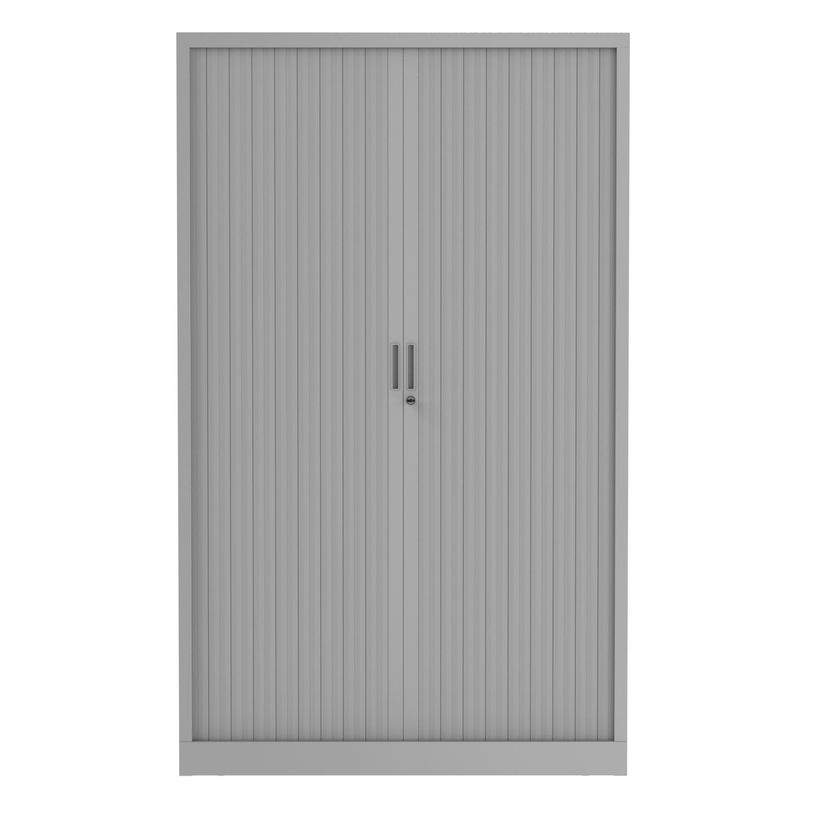 3700339995882-Armoire haute à rideaux - L120 x H198 x P43 cm - corps alu/rideau alu-P_405247670_2-1