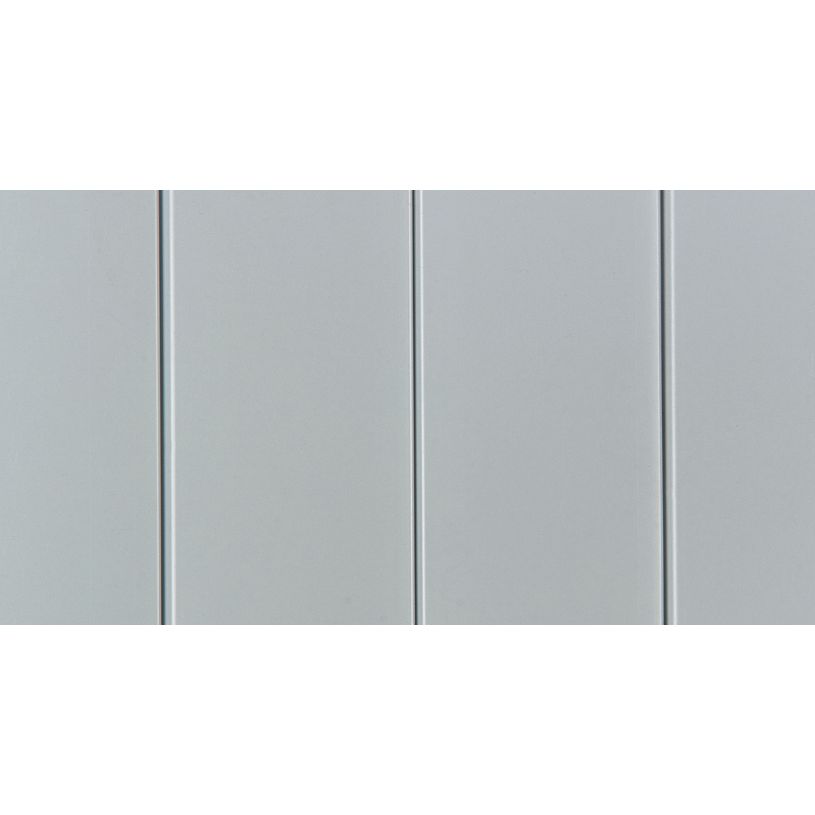 3700339995967-Armoire mi-haute à rideau - L120 x H105 x P43 cm - corps gris clair/rideau gris clair-P_405247679_3-2