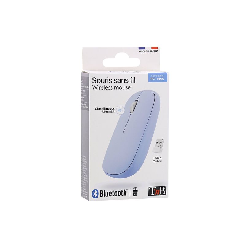 3303170119334-T'nB iClick DUAL CONNECT - Souris sans-fil - 3 boutons - bleu-P_405247725_3-5