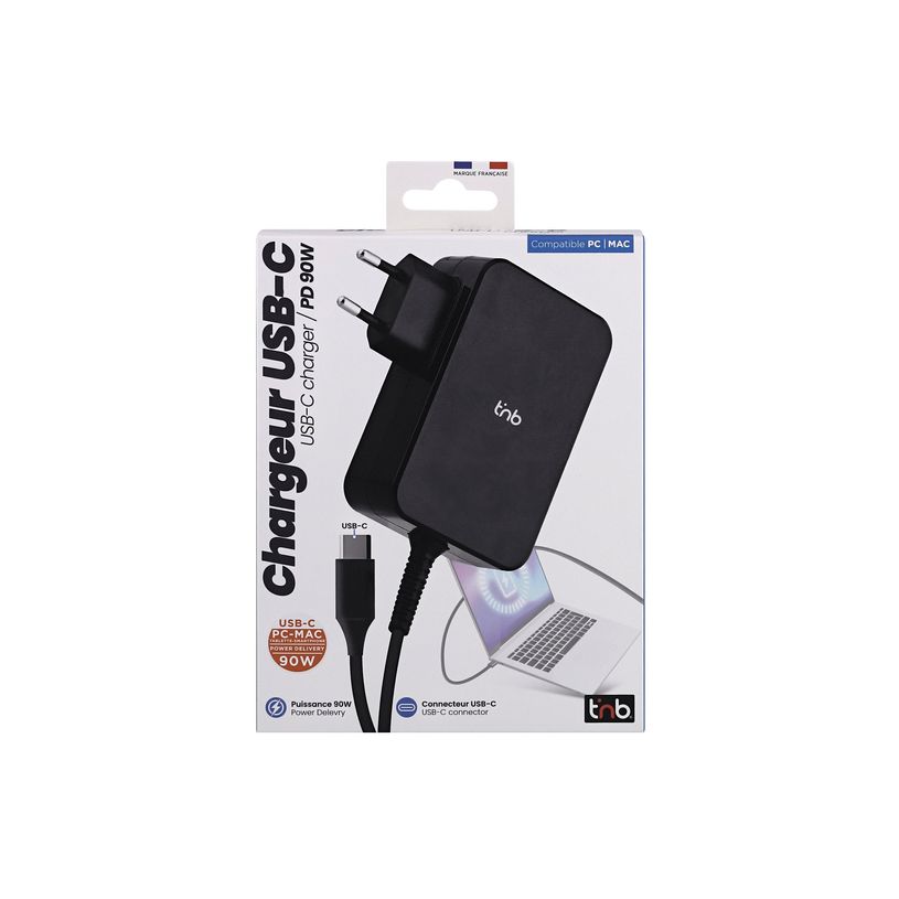 3303170116807-T'nB - Adaptateur secteur - 90 Watt - PD (24 pin USB-C) - noir-P_405247729_5-1