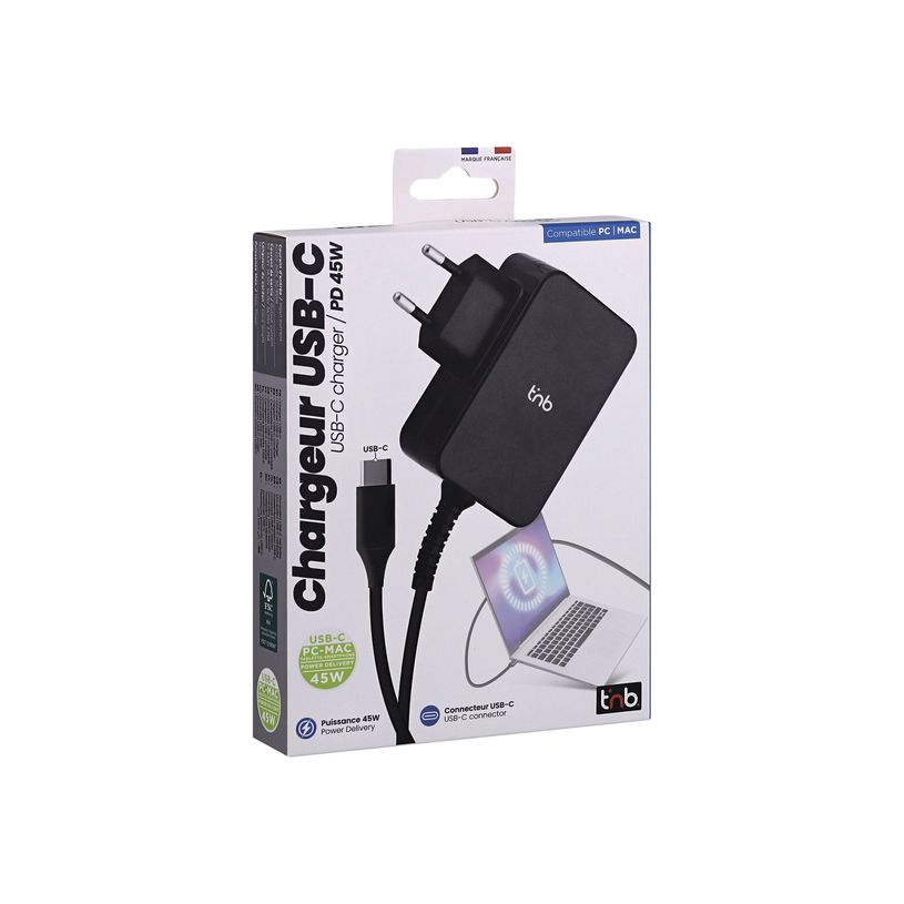 3303170116784-T'nB - Adaptateur secteur - 45 Watt - PD (24 pin USB-C) - noir-P_405247730_1-0