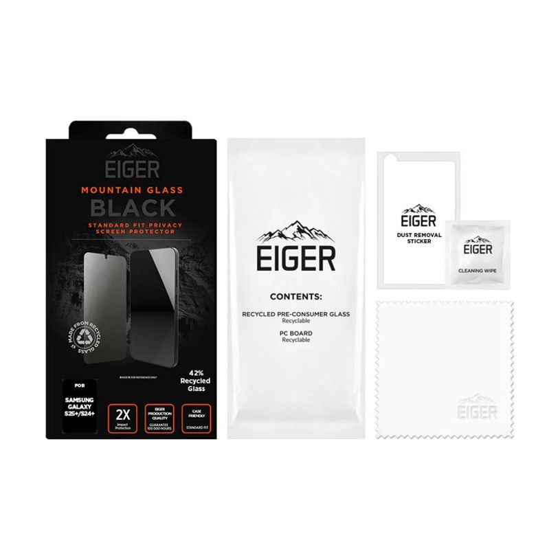 5055821780179-Eiger Mountain BLACK - Protection d'écran - verre trempé pour Samsung Galaxy S24+ / S25+ - fil-P_405247751_3-1