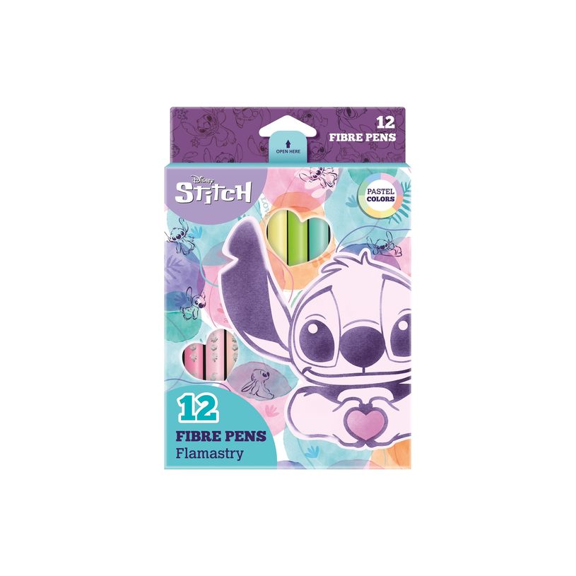 5903686391996-CoolPack Disney - Crayon-feutre - Stitch - couleurs pastel (pack de 12)-P_405247831_2-0