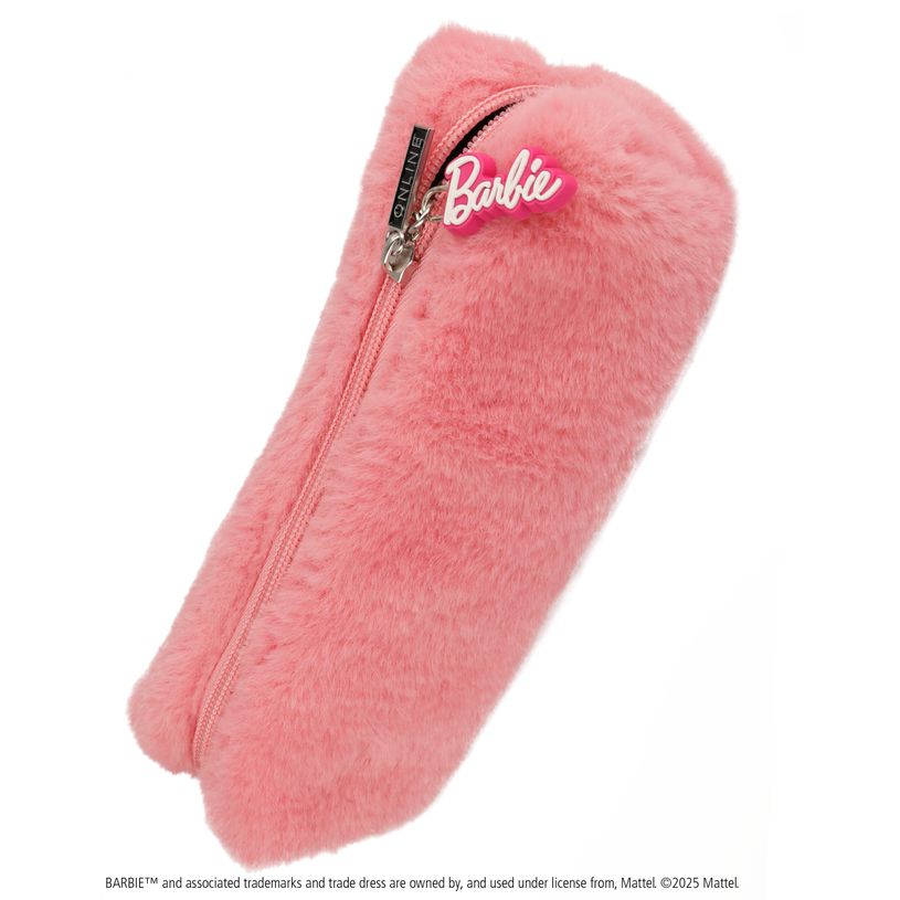 4014421181121-Barbie pink fourre-touts polochon, avec fermeture éclair, 22 x 7 x 7 cm--0