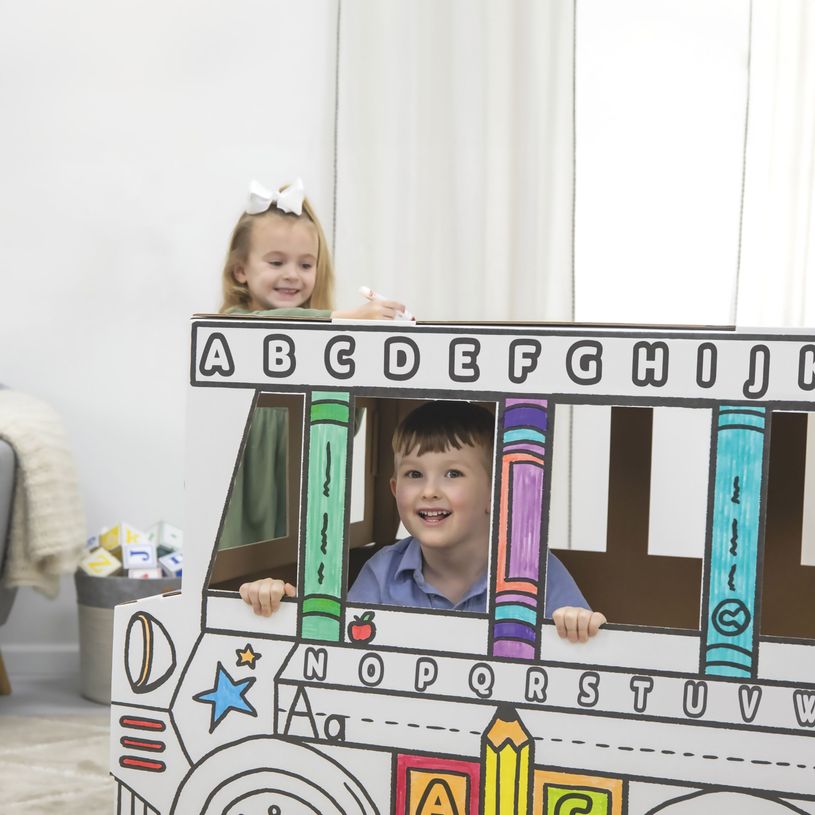 0043859804085-Bankers Box - Bus en carton ondulé à colorier--3