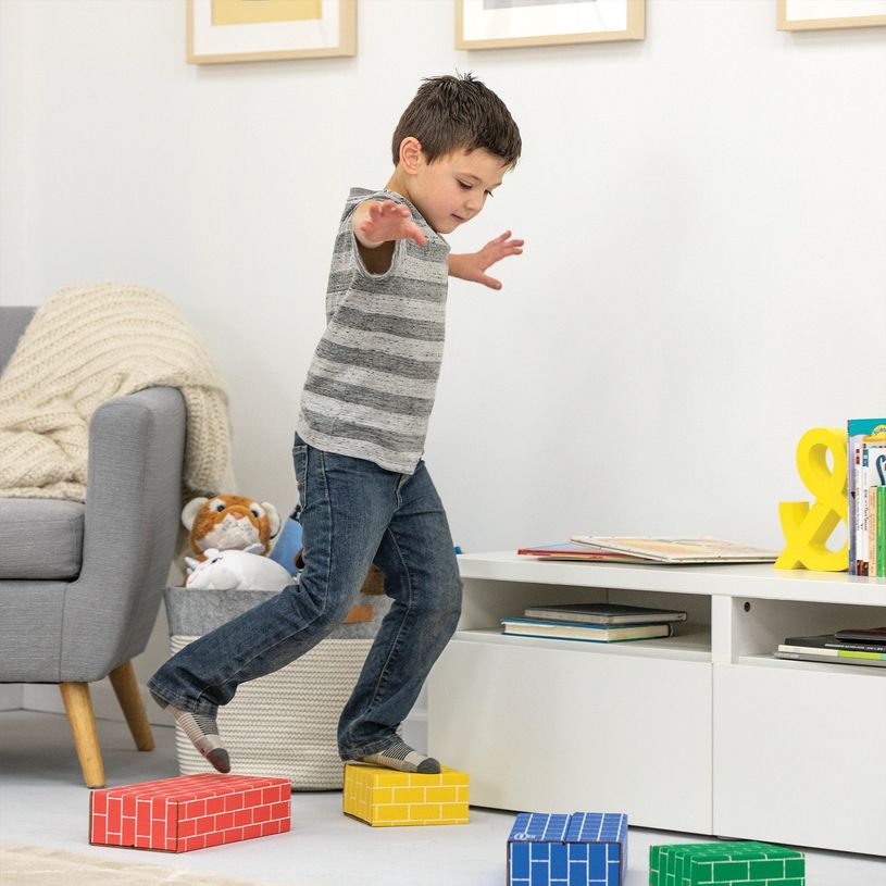 0043859799244-Bankers Box - 40 blocs de construction en carton - 4 couleurs - 2 tailles--2