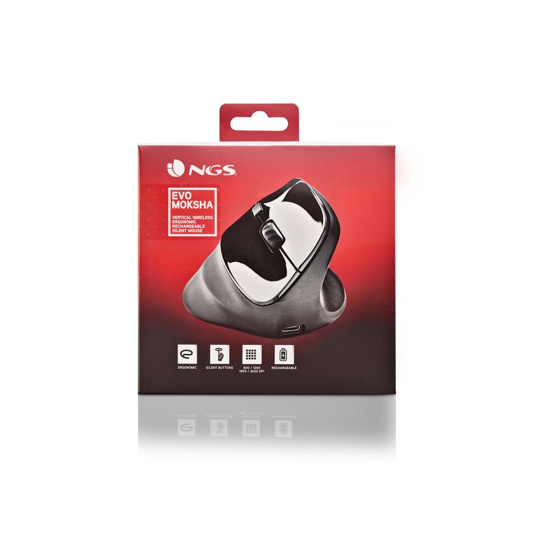 8435430623178-NGS EVO MOKSHA - Souris verticale - ergonomique - pour droitiers - optique - 5 boutons - sans fil - 2.4 GHz - récepteur sans fil USB - Pour la vente au -P_405248136_2-6