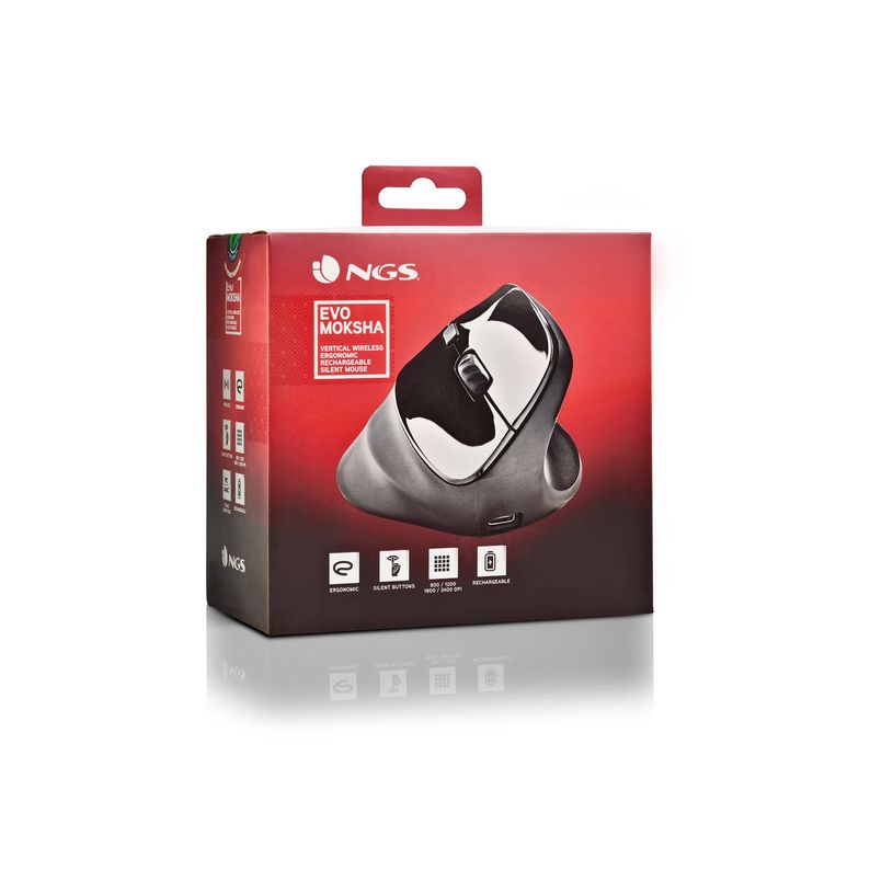8435430623178-NGS EVO MOKSHA - Souris verticale - ergonomique - pour droitiers - optique - 5 boutons - sans fil - 2.4 GHz - récepteur sans fil USB - Pour la vente au -P_405248136_4-8