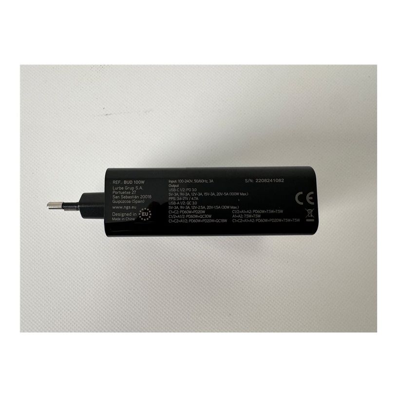 8435430624694-NGS - Chargeur secteur - 100 Watt - 2 x USB-C + 2 x USB - noir-P_405248138_5-3