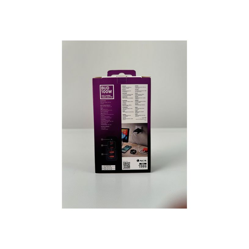 8435430624694-NGS - Chargeur secteur - 100 Watt - 2 x USB-C + 2 x USB - noir-P_405248138_9-8