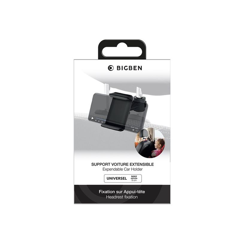 3571211480679-BIGBEN Connected - Support pour voiture pour téléphone portable - 6.5" - noir-P_405248297_3-4