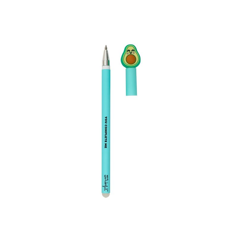 8445641050687-Mr. Wonderful Bo-Bo Collection Mole - Stylo effaçable - avocat - bleu - avec gomme-P_405248332_2-2