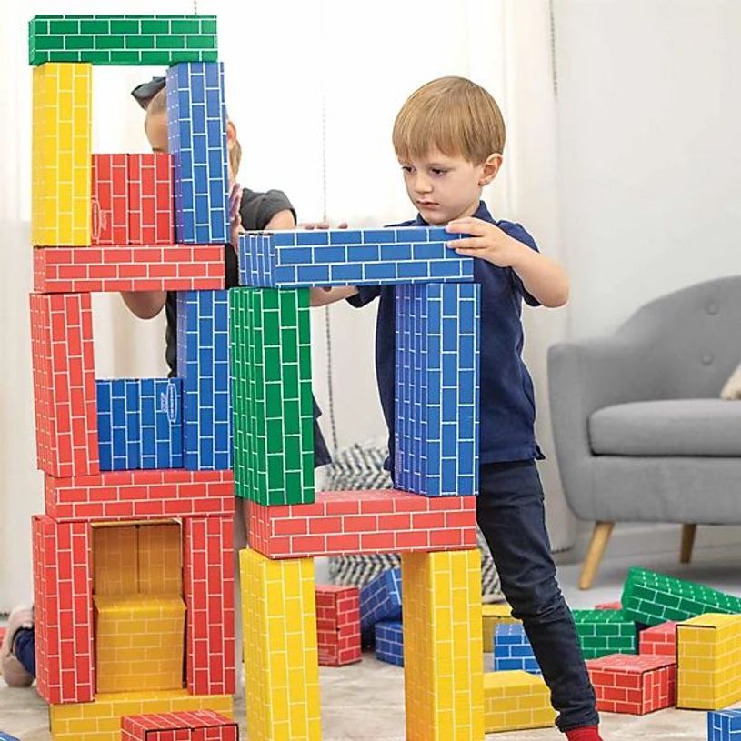 0043859799244-Bankers Box - 40 blocs de construction en carton - 4 couleurs - 2 tailles-P_405248382_5-4