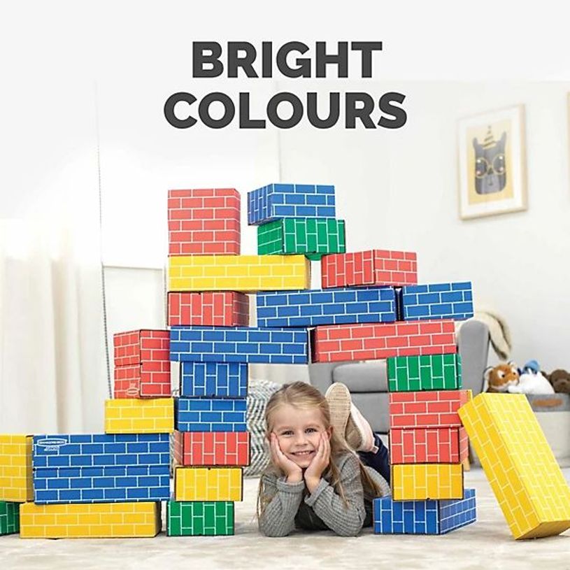 0043859799244-Bankers Box - 40 blocs de construction en carton - 4 couleurs - 2 tailles-P_405248382_6-5