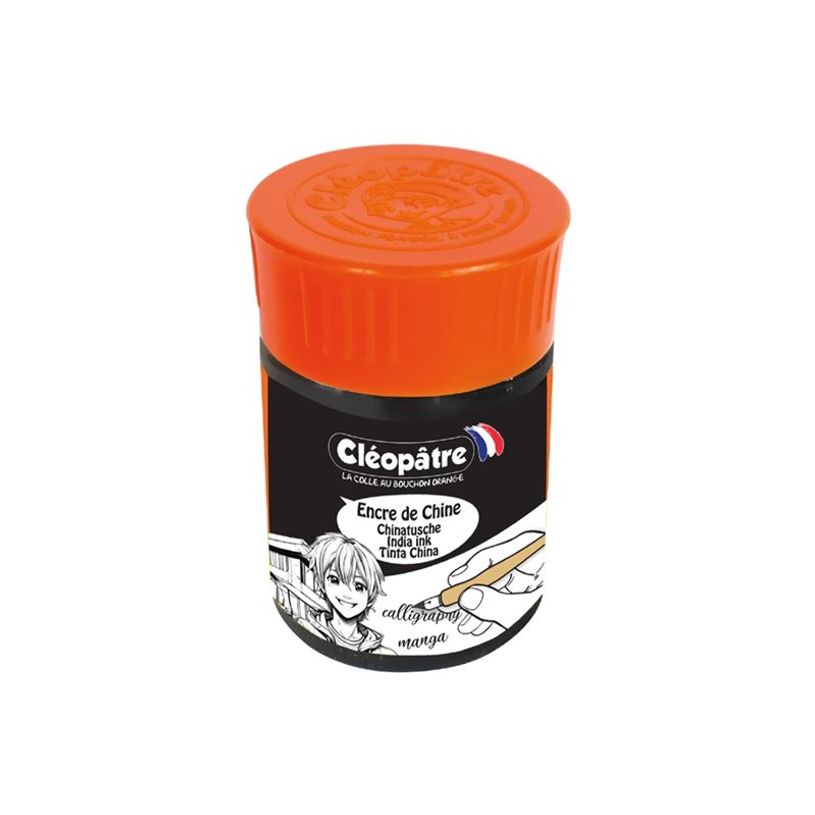 3134725025714-Cléopâtre Chinese Ink - Encre - pour carton - noir - opaque - encre indienne - 45 ml-P_405248383_5-2
