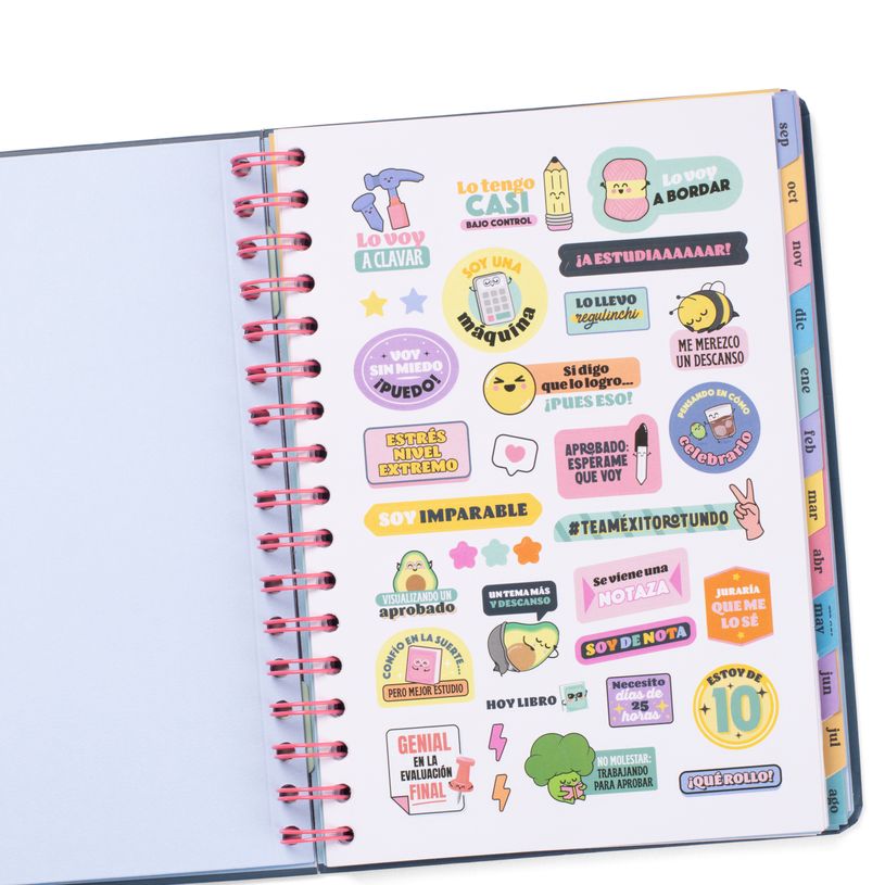 8445641063403-Mr. Wonderful Wonder - Agenda - 2025-2026 - semainier - reliure à anneaux métalliques - 160 pages - Planazos, -P_405248739_4-2