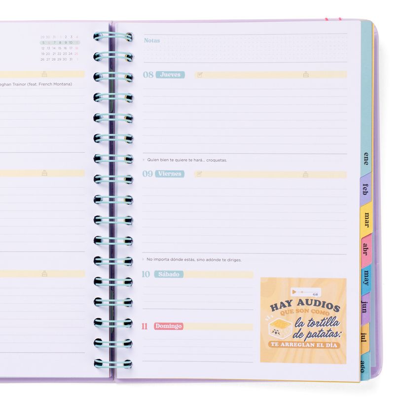 8445641063458-Mr. Wonderful Wonder - Agenda - 2025-2026 - semainier - reliure à anneaux métalliques - 160 -P_405248741_5-3