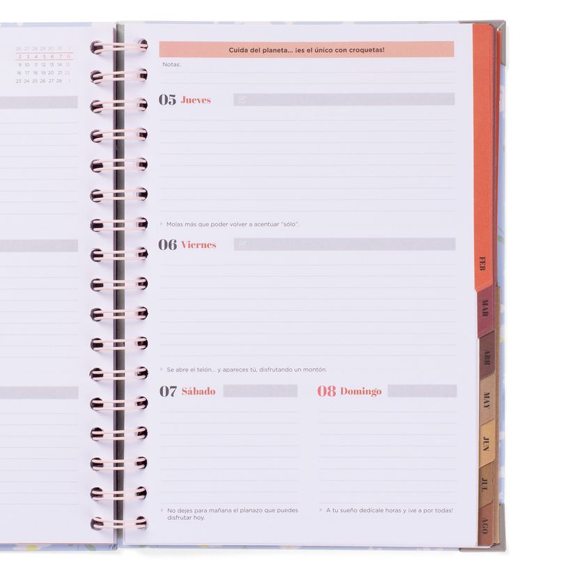 8445641063601-Mr. Wonderful Office - Agenda - 2025-2026 - semana vista - encuadernado anillas metálicas - 160 páginas -P_405248748_3-1