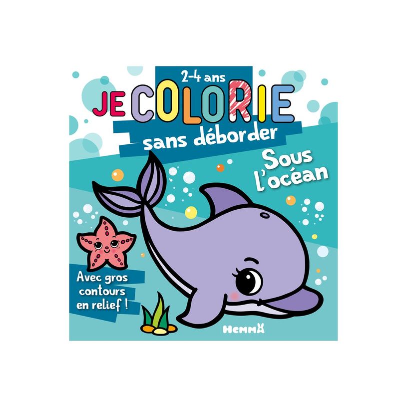 9782508058202-Je colorie sans déborder (2-4 ans) - Animaux de l'océan - Bloc de coloriages aux contours épais paille-P_405248769_1-1
