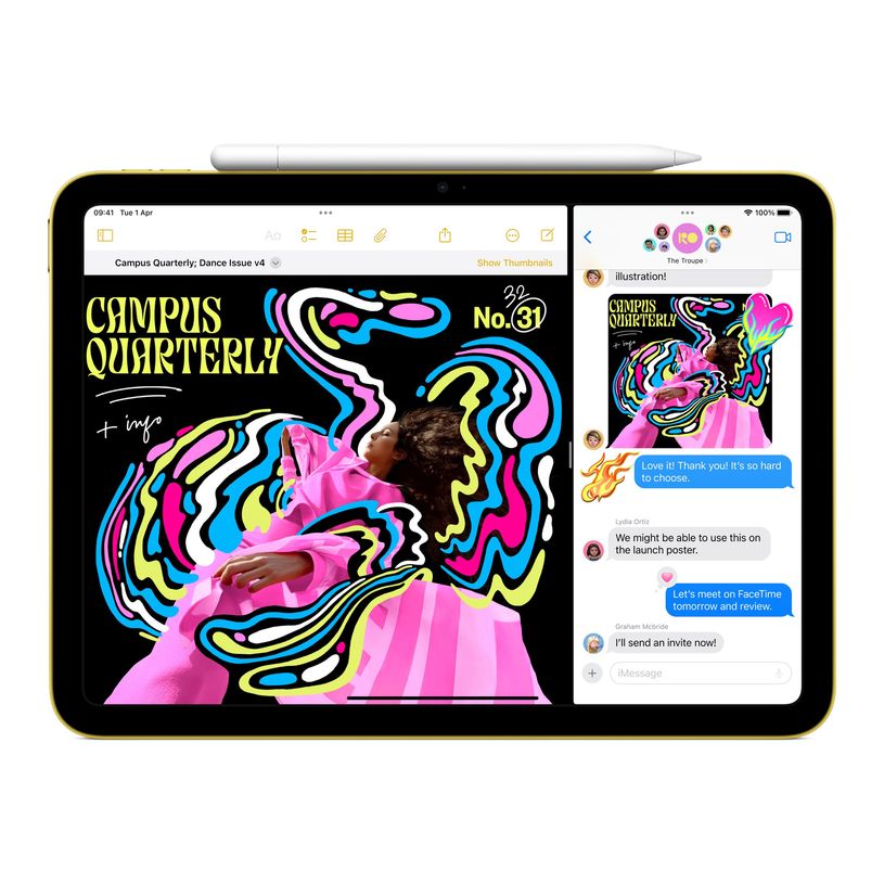 00195950086638-Apple iPad Wi-Fi - 11ème génération - tablette 11" - 128 Go - jaune-P_405248776_7-0