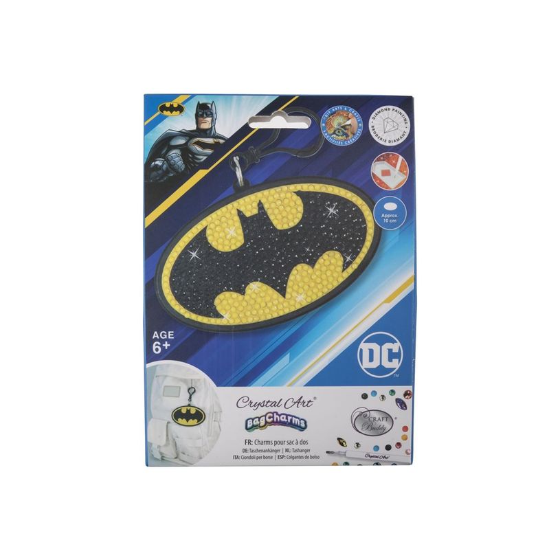 5056588610440-Craft Buddy Crystal Art DC - Craft diamond mosaic charm - Batman logo - 10 cm-P_405248838_3-3
