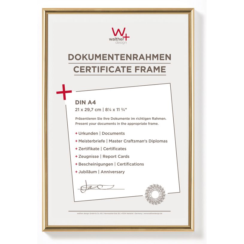 4004122207794-Cadre en plastique verre classique WALTHER "New Lifestyle" 21 x 29,70 cm coloris blanc--0